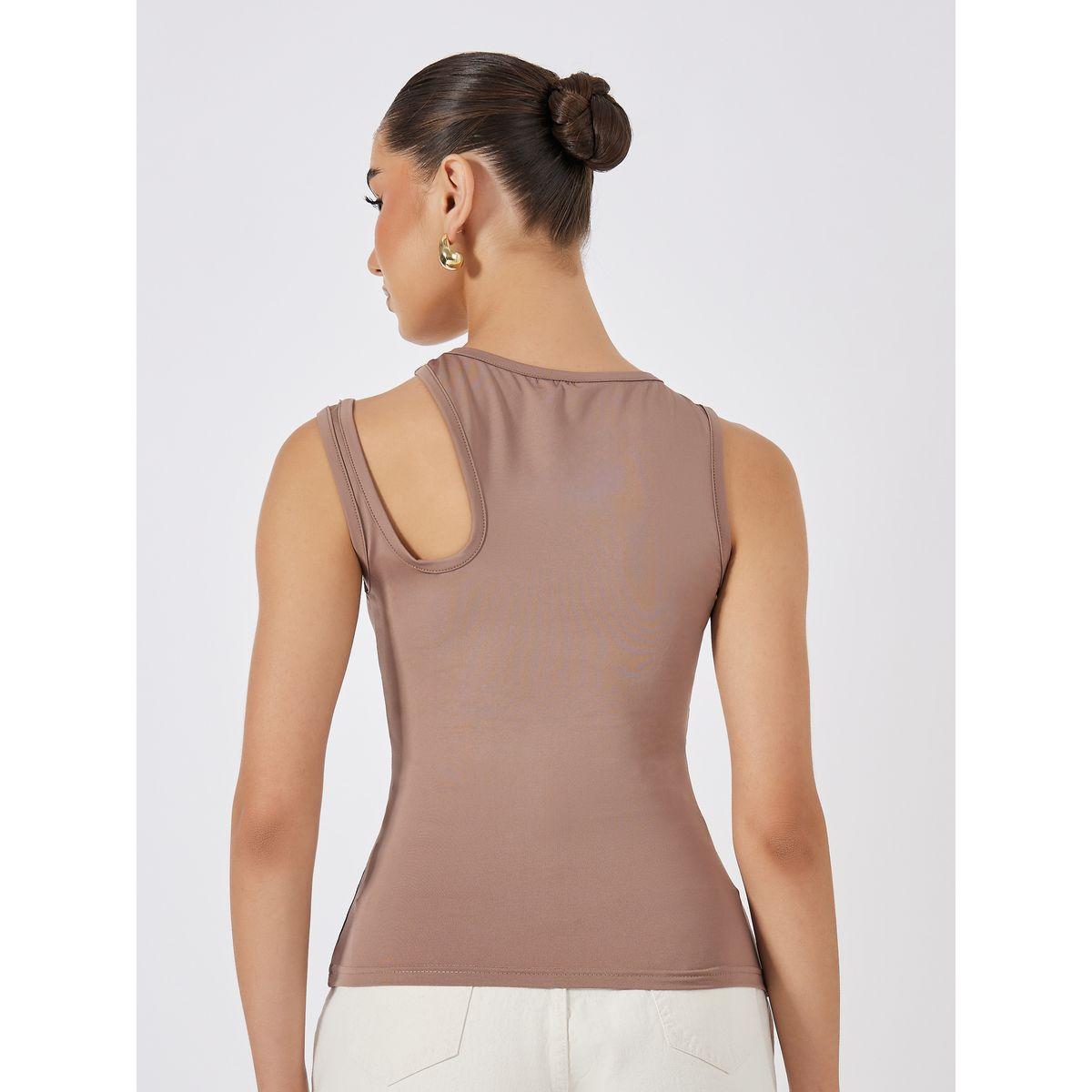 بلوزة مجسمة بلا اكمام مزينة بفتحات-women-clothing-tshirts-image-5