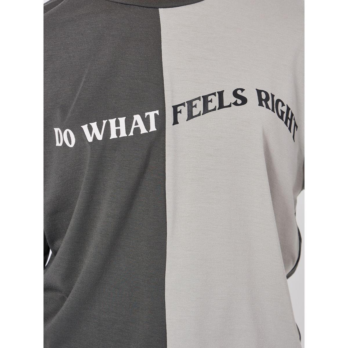 Styli Oversized Color Block Slogan Print T-Shirt-women-clothing-tshirts-image-3