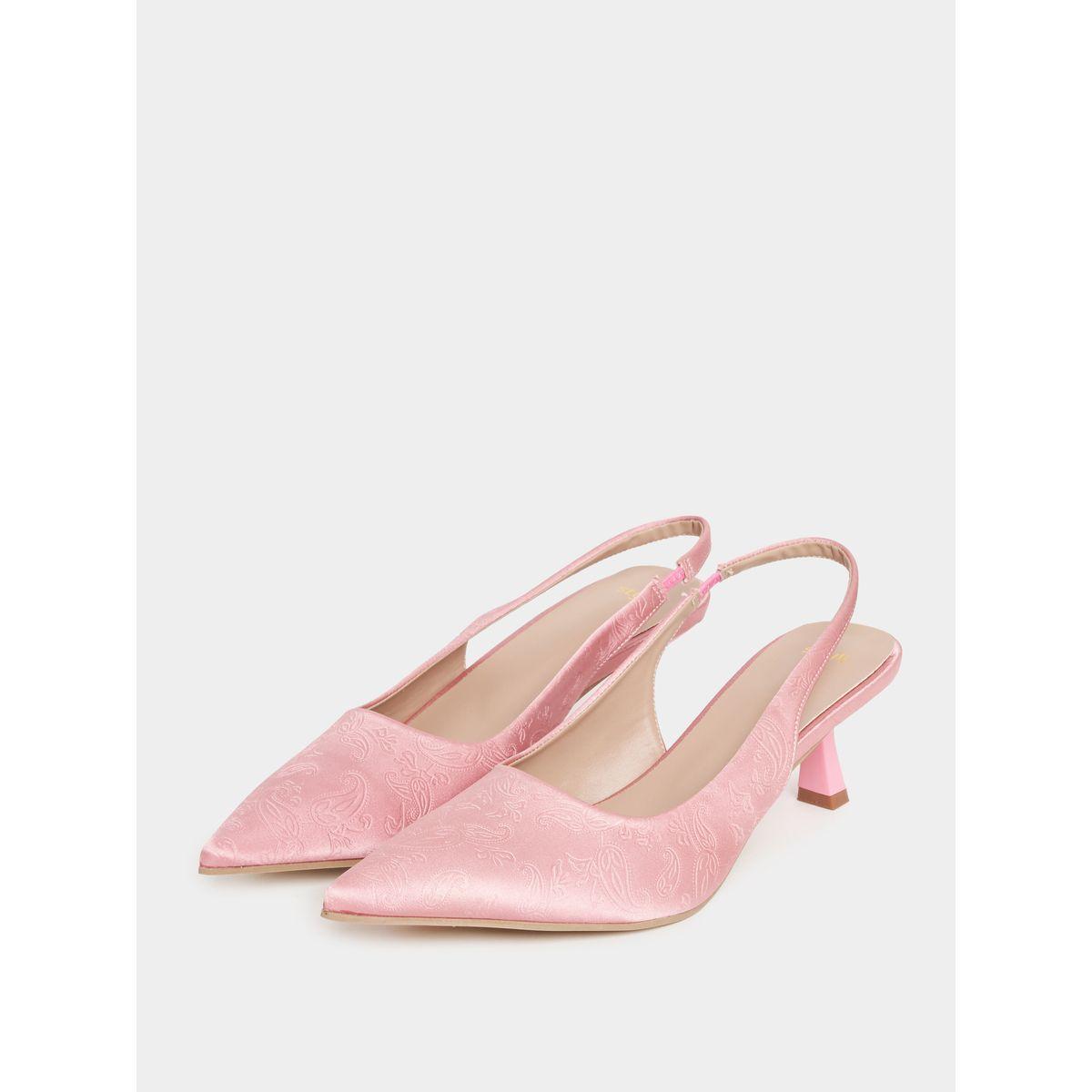 Styli Pointed Toe Slingback Kitten Heel Pumps-women-shoes-heels-image-3