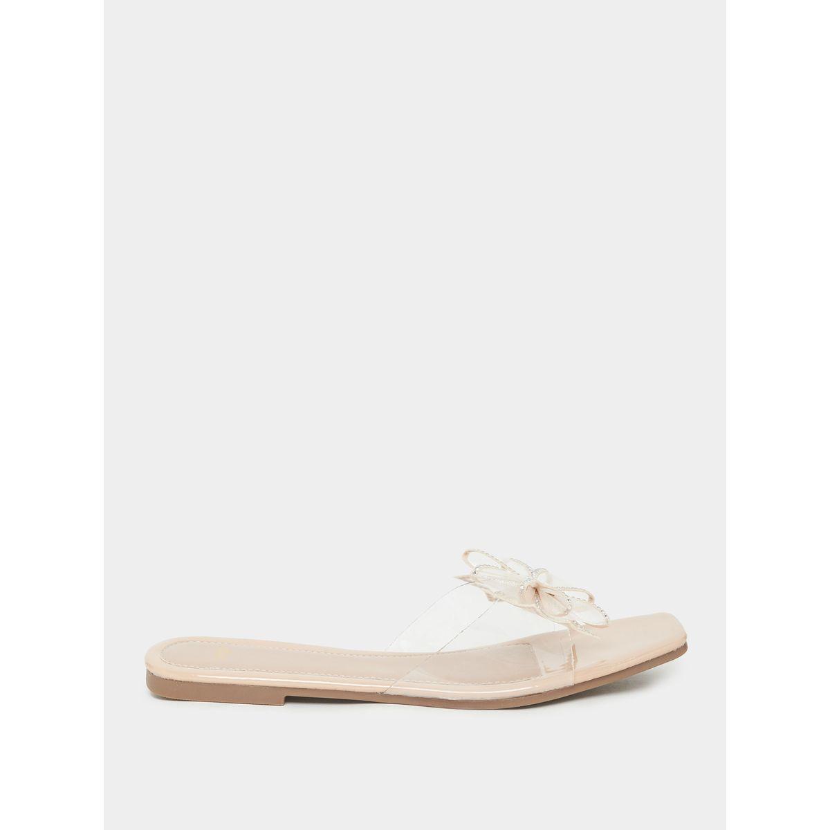 صندل فلات بمقدمة مفتوحة وربطة فيونكة-women-shoes-sandals-flats-image-2