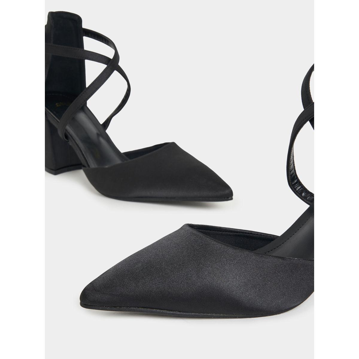 Styli Criss Cross Pointed Toe Block Heel Pumps-women-shoes-heels-image-4