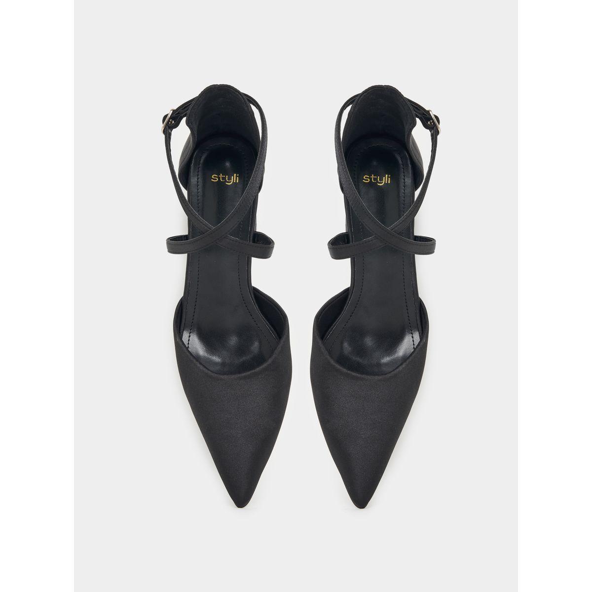 Styli Criss Cross Pointed Toe Block Heel Pumps-women-shoes-heels-image-6