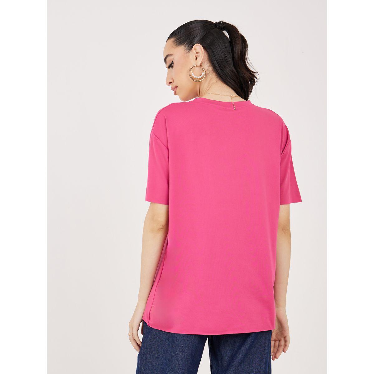 Styli Regular Fit Round Neck Longline T-Shirt-women-clothing-tshirts-image-4