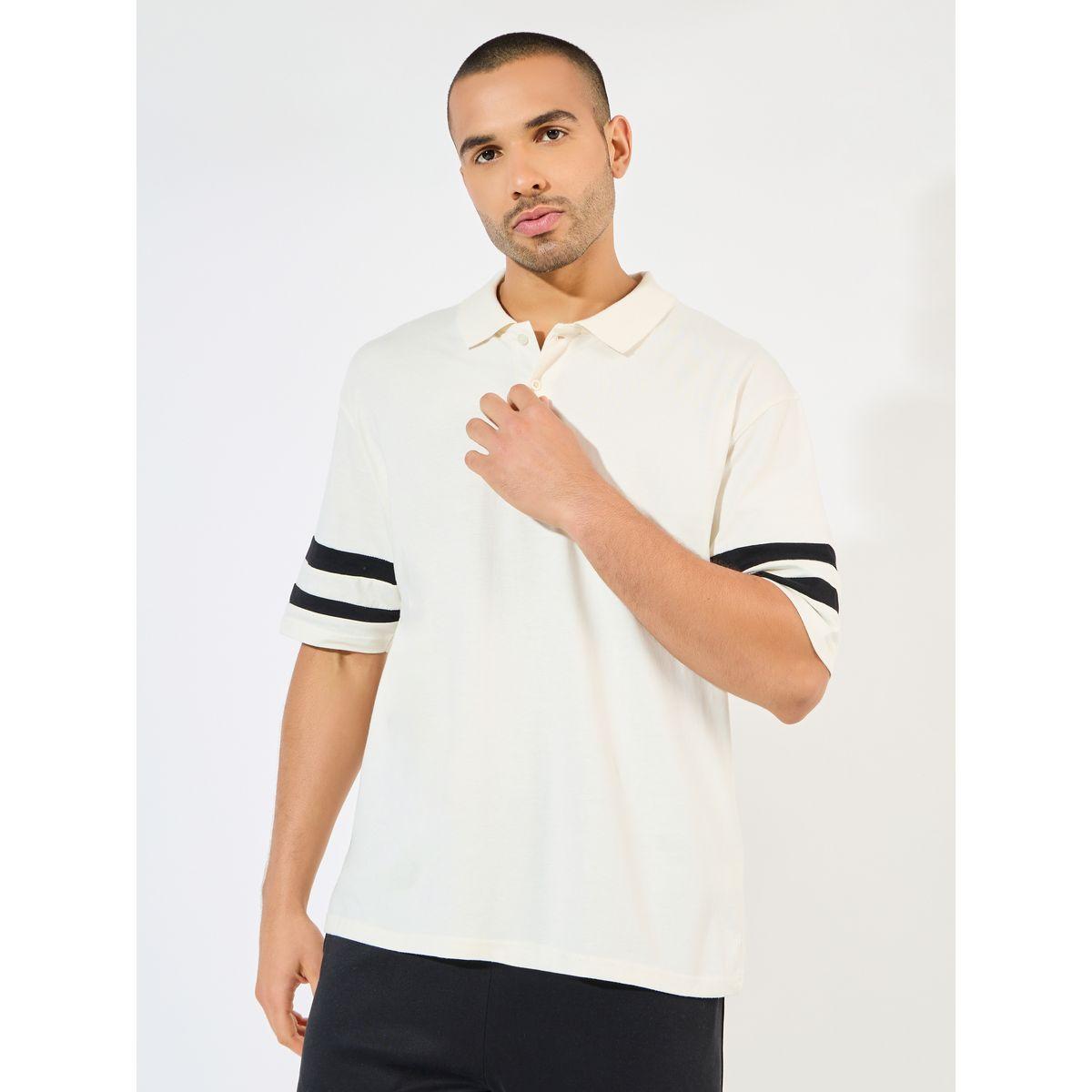 Styli Oversized Heavy Jersey Polo with Panel Stripes-men-clothing-tshirtsandpolos-polos-image-3