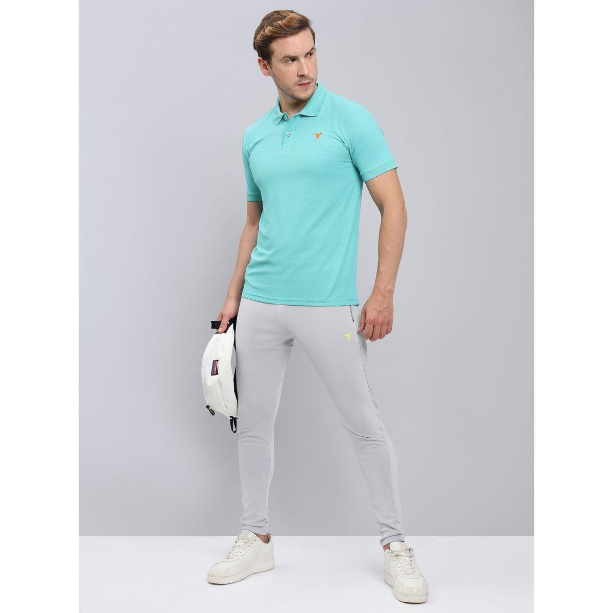 تيشيرت بولو بقصة سليم فت وتفاصيل ميلانج-men-clothing-sportswearandactivewear-tshirtsandpolos-image-4