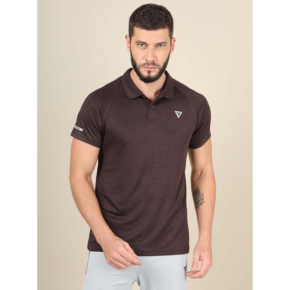 Technosport Logo Print Slim Fit Polo with Short Sleeves-men-clothing-sportswearandactivewear-tshirtsandpolos-image-1