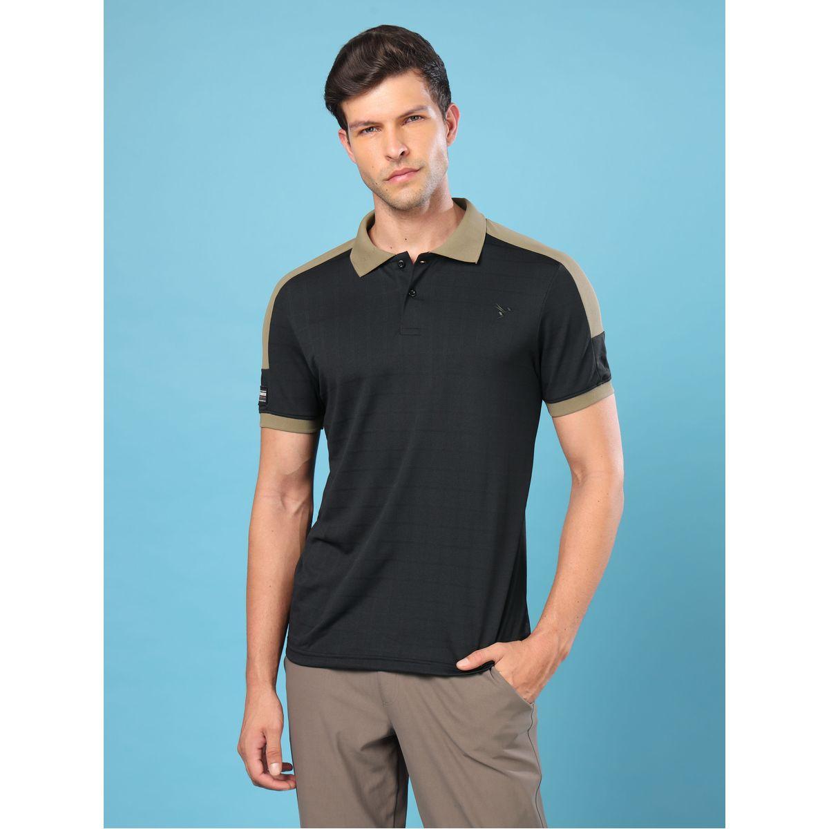 تيشيرت بولو بنمط كتل الالوان مع قصة سليم فت تكنوسبورت × ستايلي-men-clothing-sportswearandactivewear-tshirtsandpolos-image-1