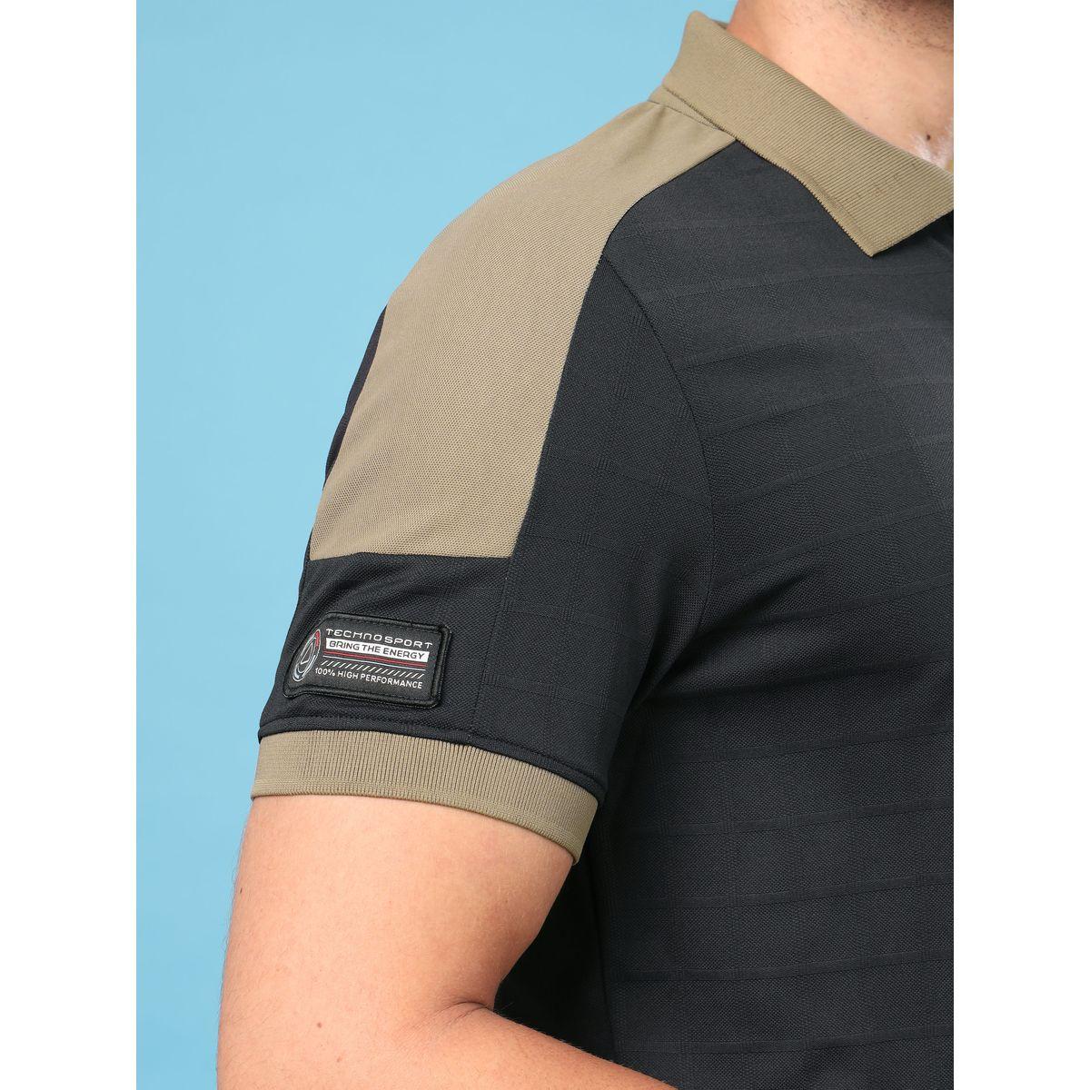Technosport X Styli  Colorblock Cut & Sew Slim Fit Pique Polo-men-clothing-sportswearandactivewear-tshirtsandpolos-image-3