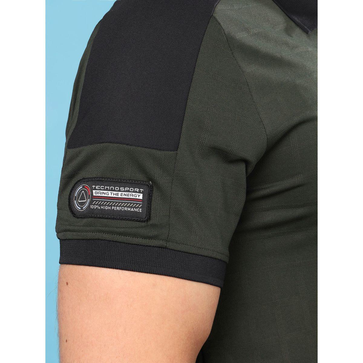 Technosport X Styli  Colorblock Cut & Sew Slim Fit Pique Polo-men-clothing-sportswearandactivewear-tshirtsandpolos-image-3