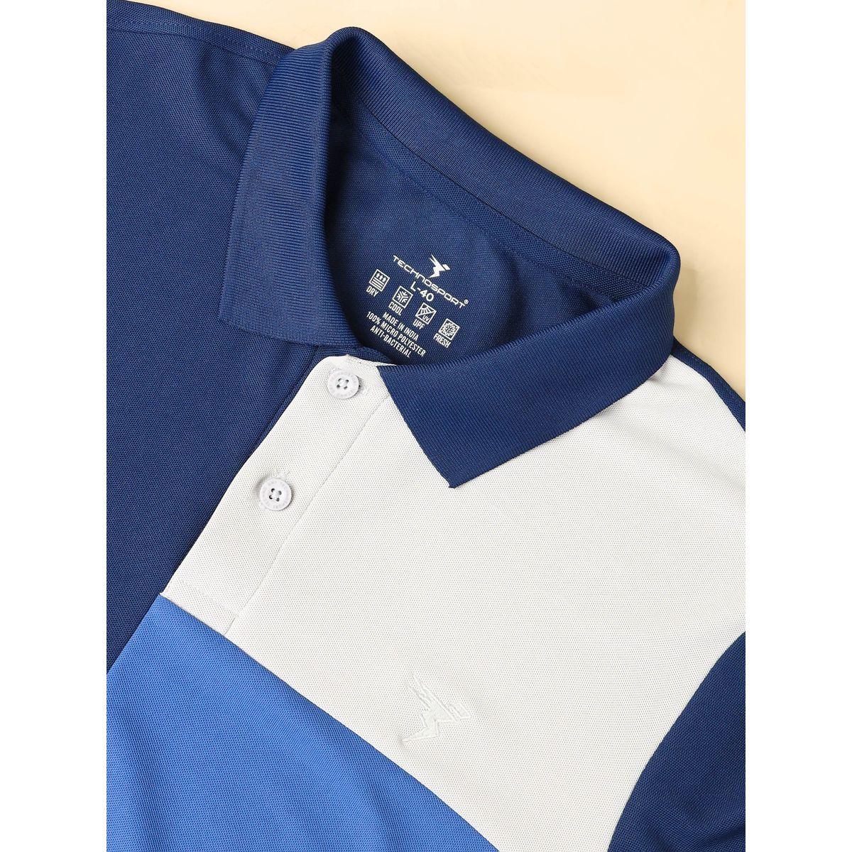 تيشيرت بياقة بولو ونمط كتل الالوان تكنوسبورت × ستايلي-men-clothing-sportswearandactivewear-tshirtsandpolos-image-6
