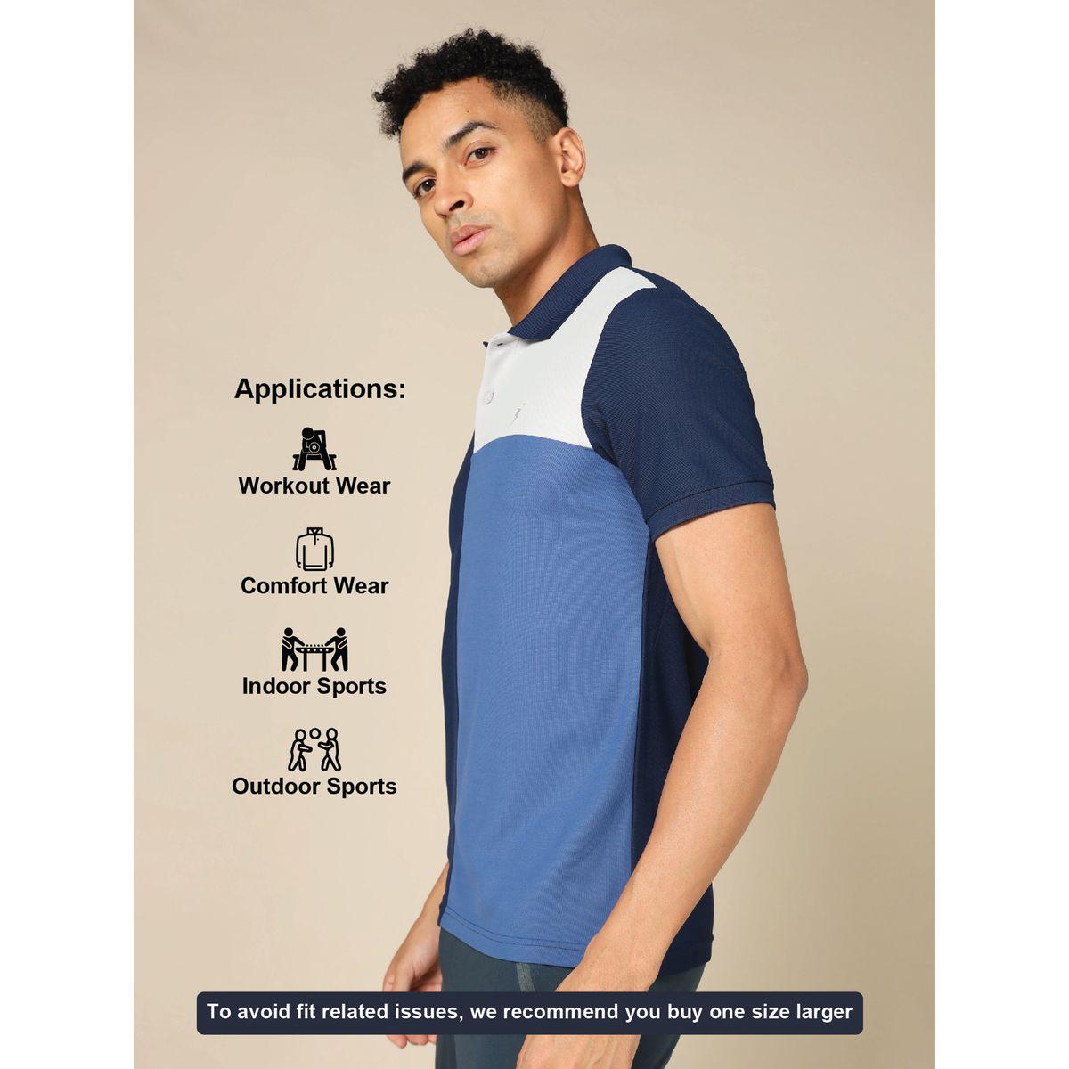 تيشيرت بياقة بولو ونمط كتل الالوان تكنوسبورت × ستايلي-men-clothing-sportswearandactivewear-tshirtsandpolos-image-8