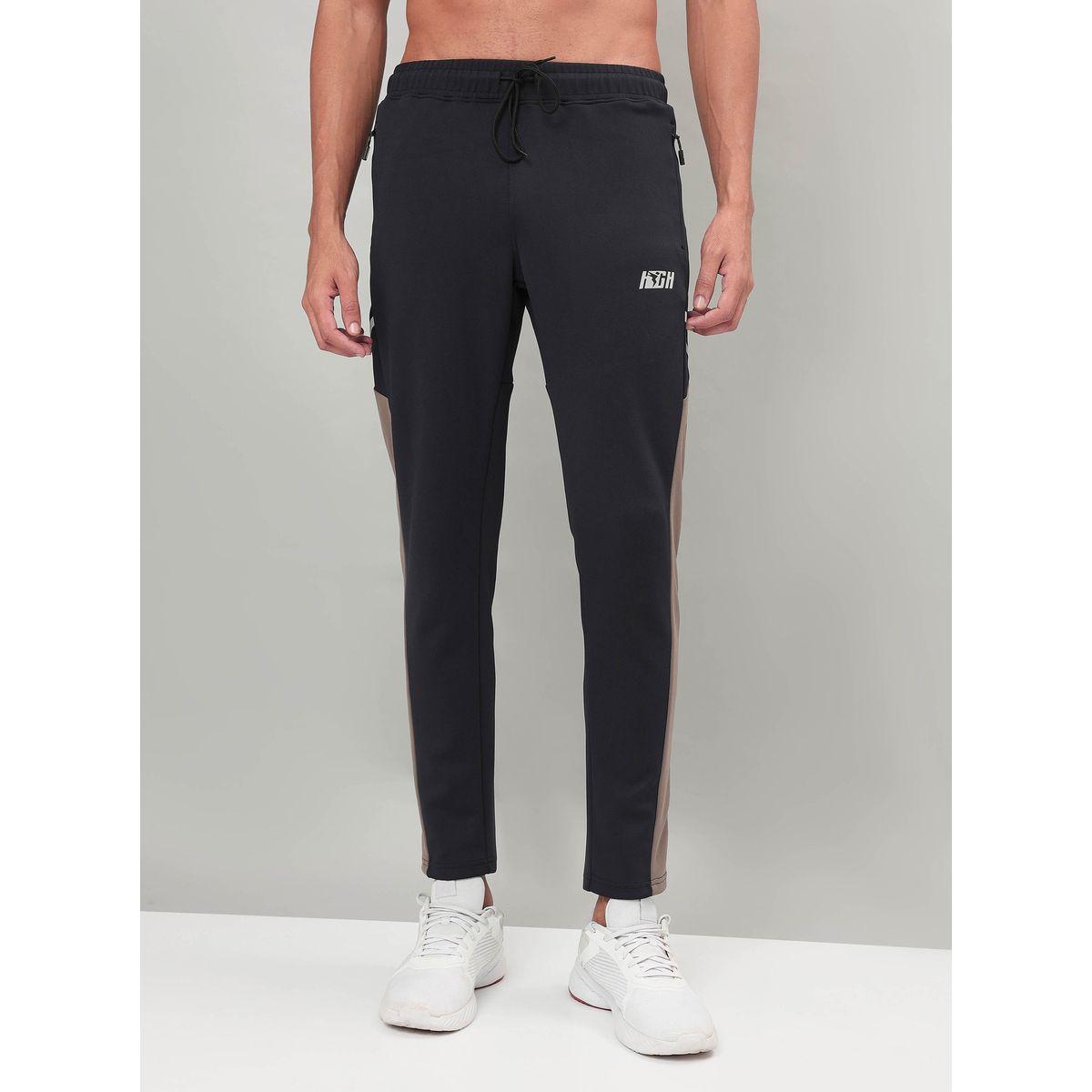 Technosport Panelled Drawstring Waistband Trackpants with Pockets-men-clothing-sportswearandactivewear-bottoms-image-1