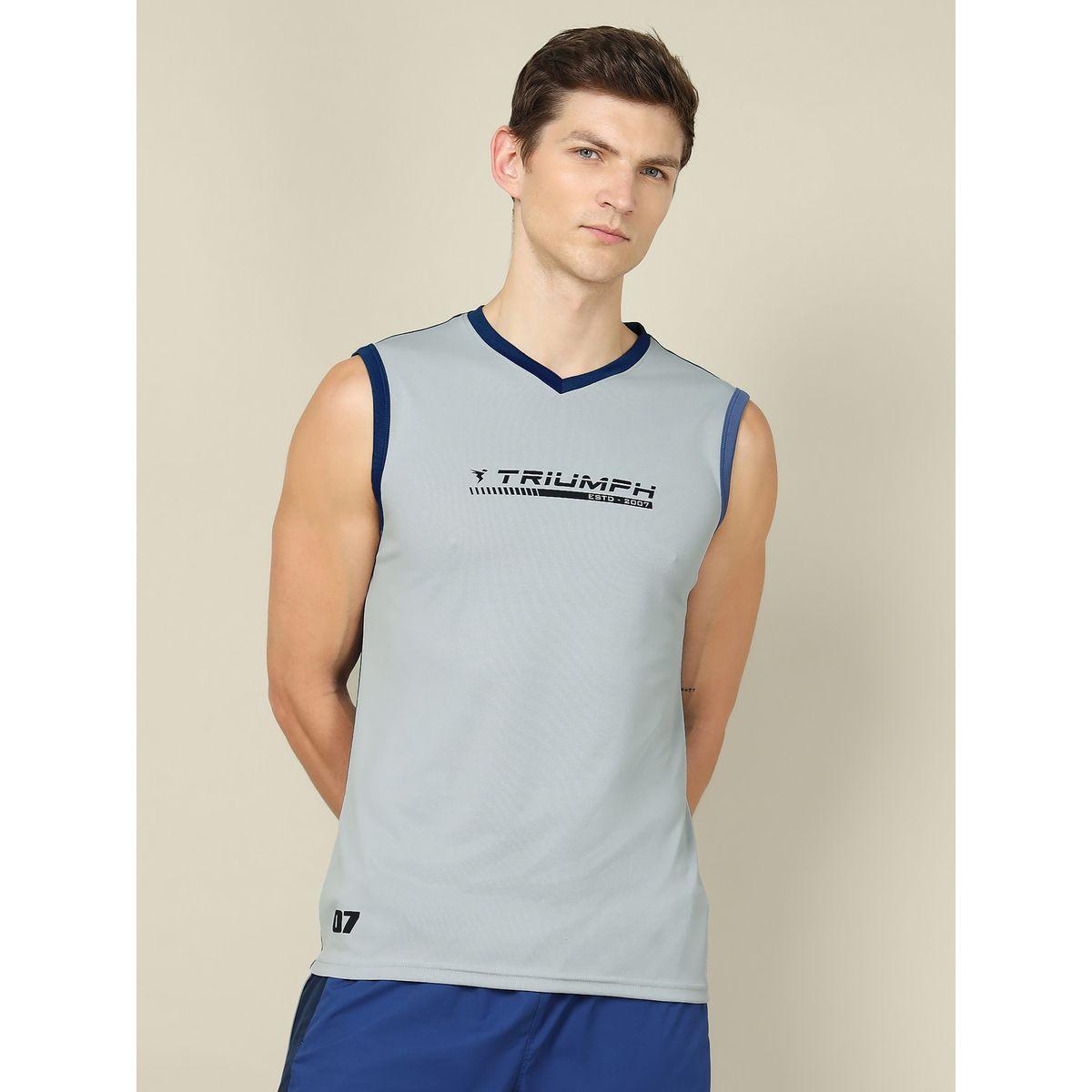 Technosport X Styli  Printed Contrast V Neck Tank-men-clothing-sportswearandactivewear-tshirtsandpolos-image-1