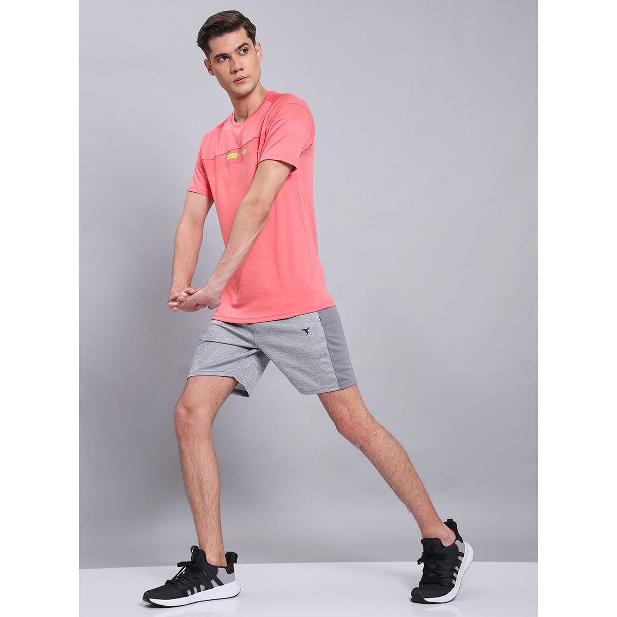 شورت ميلانج مع جيب بسحَّاب غلق تكنوسبورت × ستايلي-men-clothing-sportswearandactivewear-bottoms-image-1