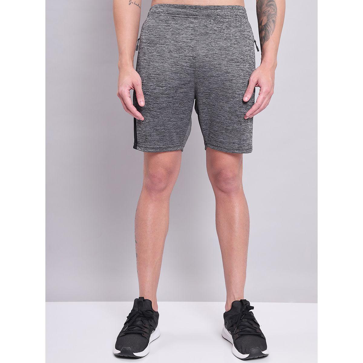 Technosport X Styli  Melange Shorts with Zip Pocket-men-clothing-sportswearandactivewear-bottoms-image-1