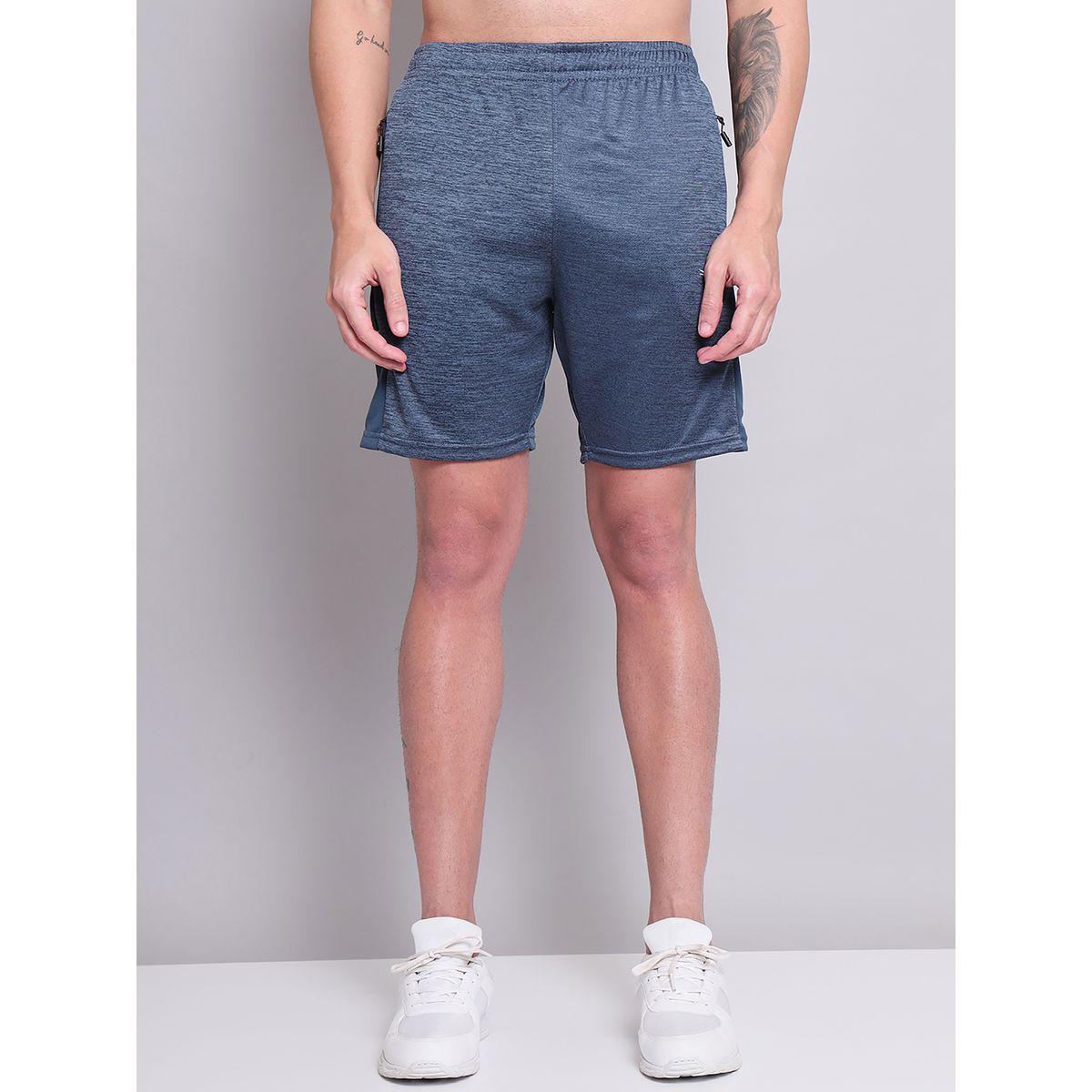 شورت ميلانج مع جيب بسحَّاب غلق تكنوسبورت × ستايلي-men-clothing-sportswearandactivewear-bottoms-image-1