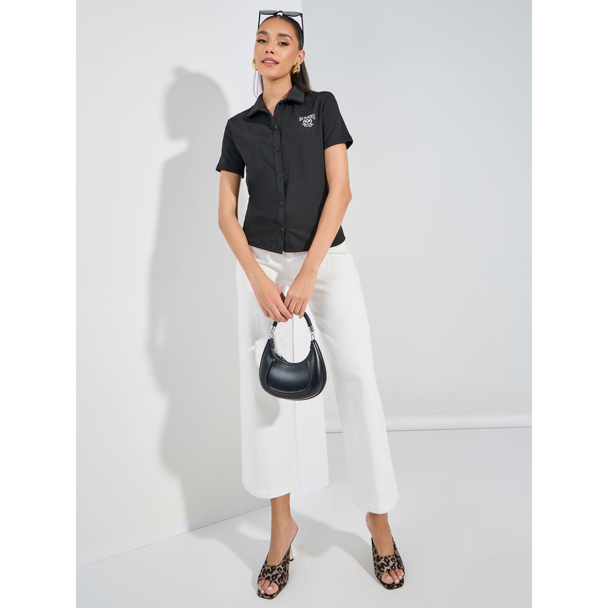 Styli Regular Fit Ribbed Polo T-Shirt with Buttons-women-clothing-tshirts-image-2