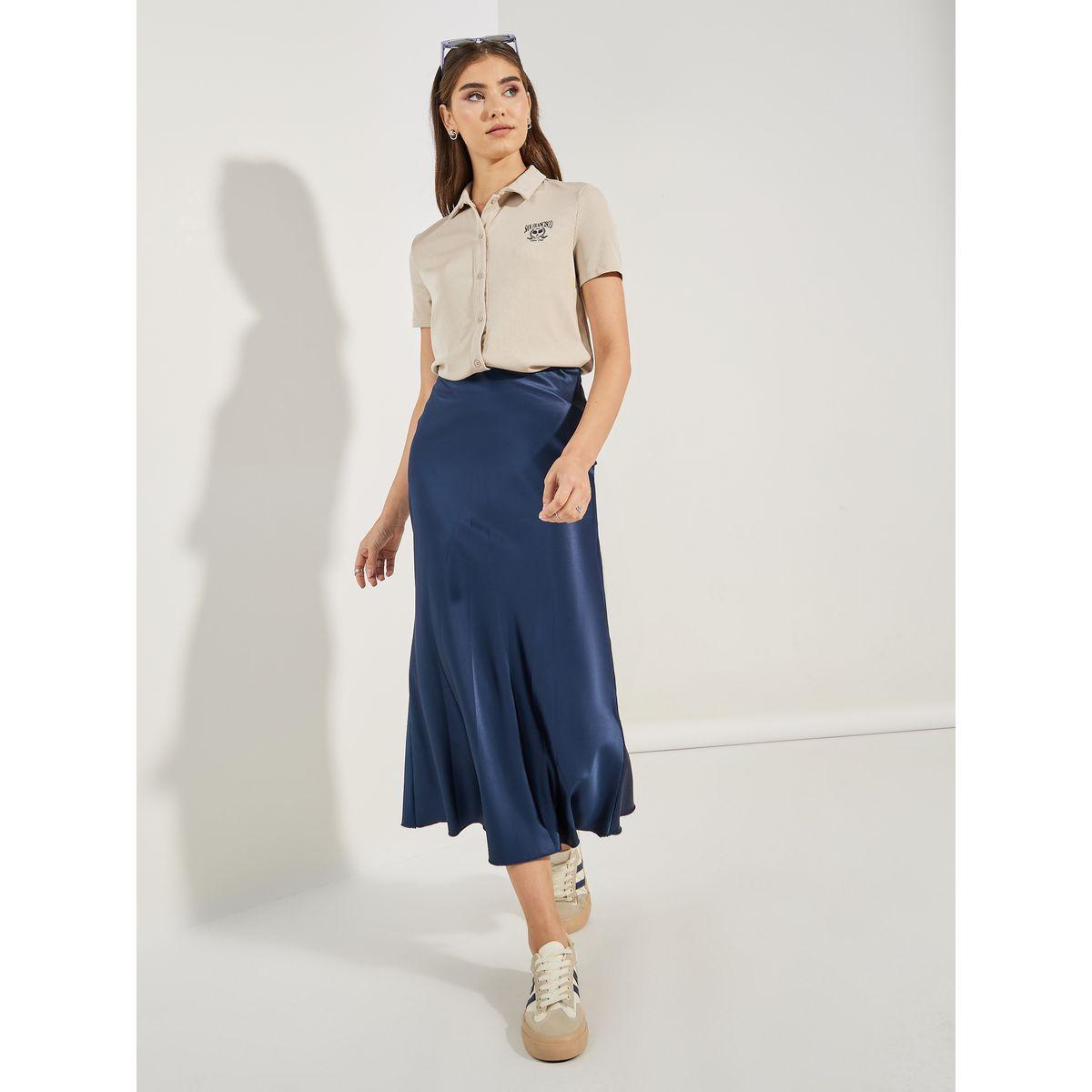 Styli Regular Fit Ribbed Polo T-Shirt with Buttons-women-clothing-tshirts-image-2