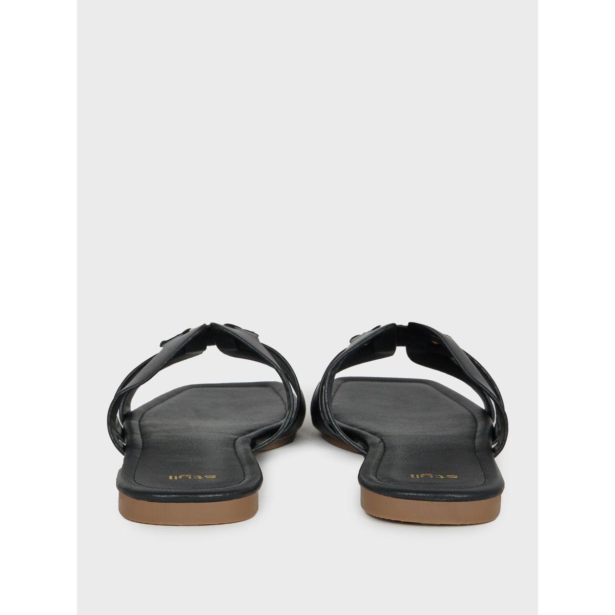 صندل فلات منمق بمقدمة مفتوحة-women-shoes-sandals-flats-image-4