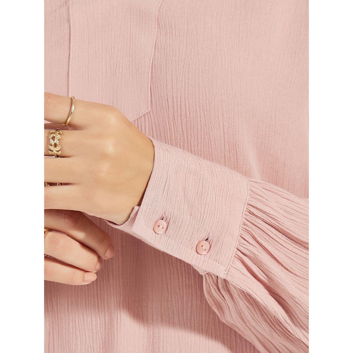 Styli Relaxed Fit Textured Top & Wide Leg Pants Co-Ords-women-clothing-coordsets-image-4