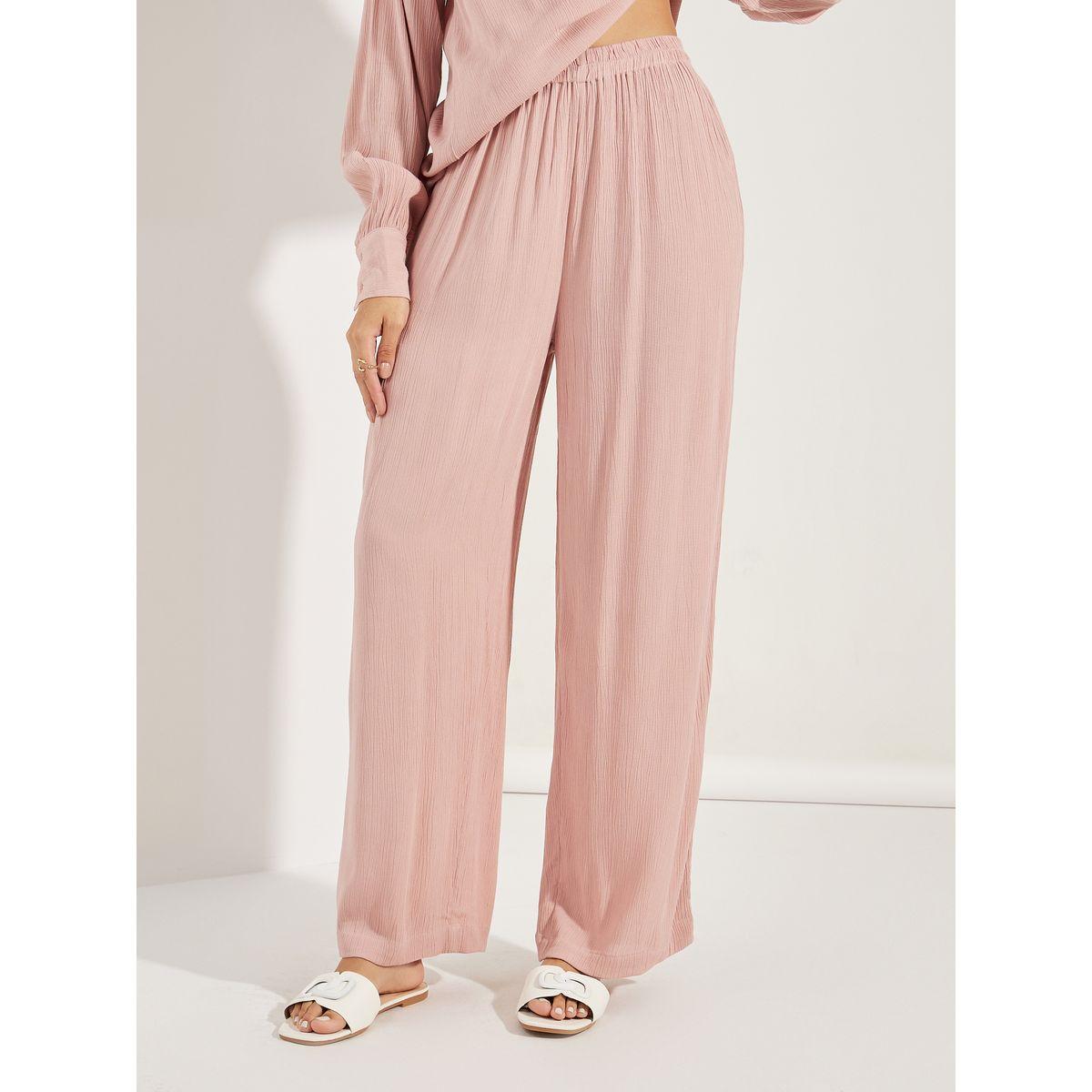 Styli Relaxed Fit Textured Top & Wide Leg Pants Co-Ords-women-clothing-coordsets-image-5