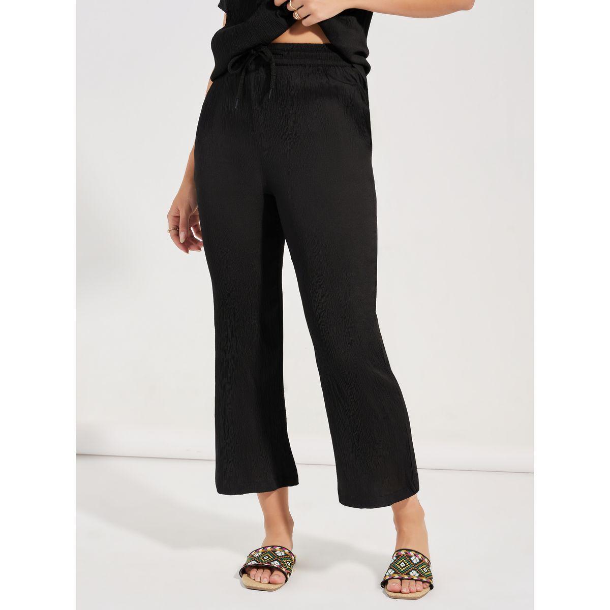 Styli Textured Round Neck Top & Flared Pants Co-Ords-women-clothing-coordsets-image-6