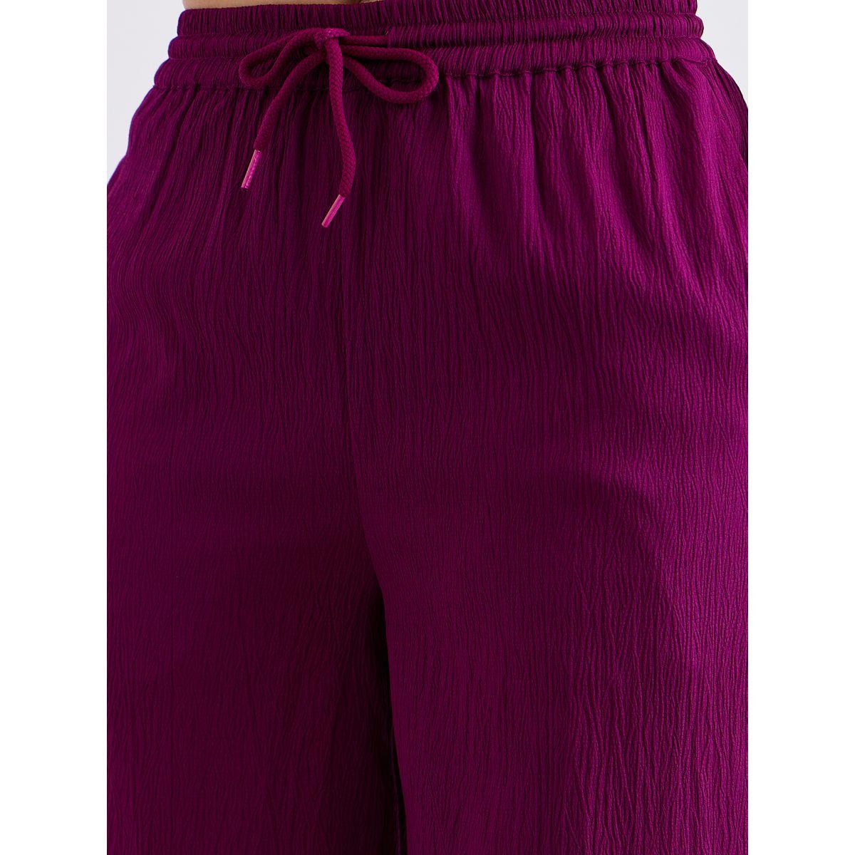 Styli Textured Round Neck Top and Flared Pants Co-Ords-women-clothing-coordsets-image-6