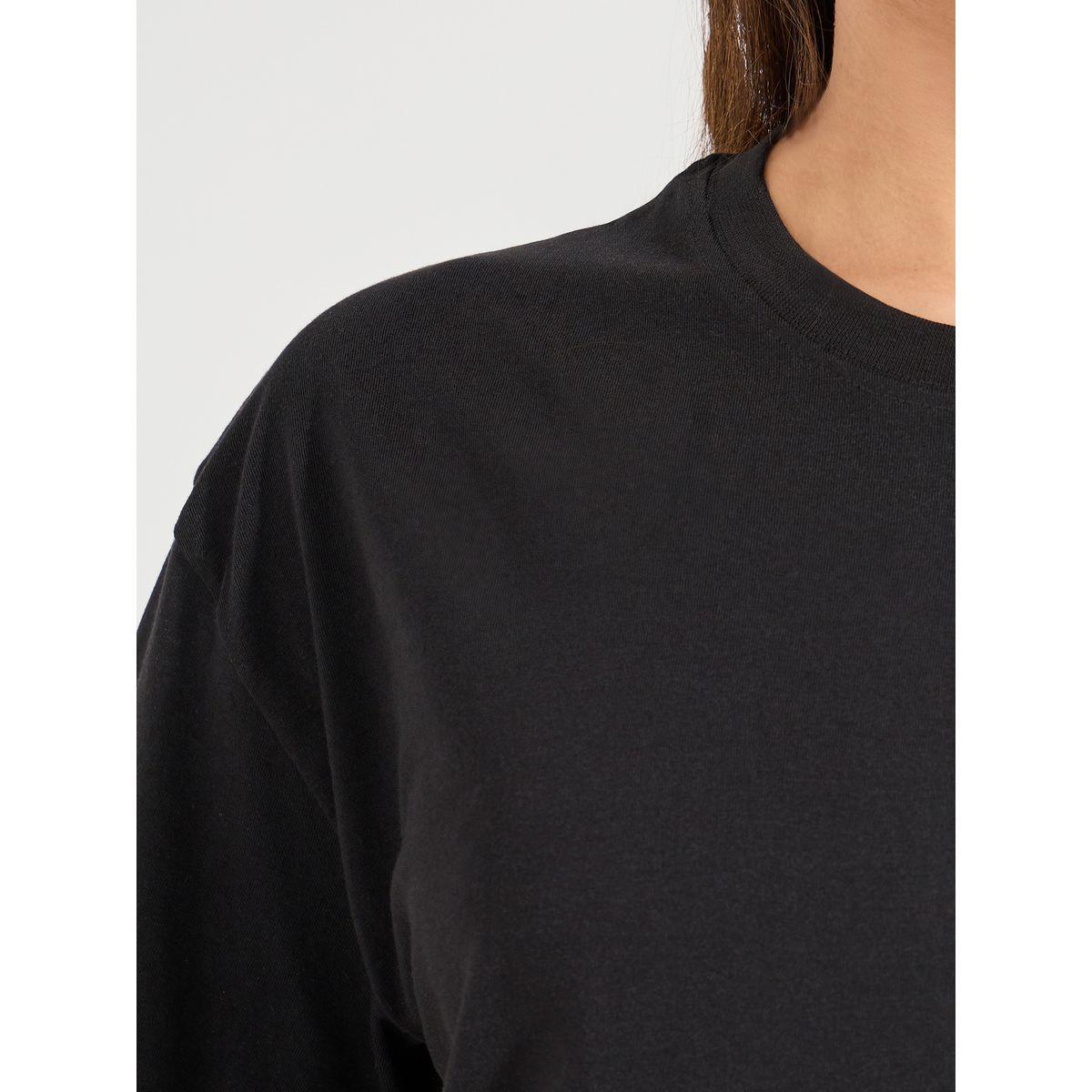 Styli Oversized Plain Dropped Shoulder T-Shirt-women-clothing-tshirts-image-3