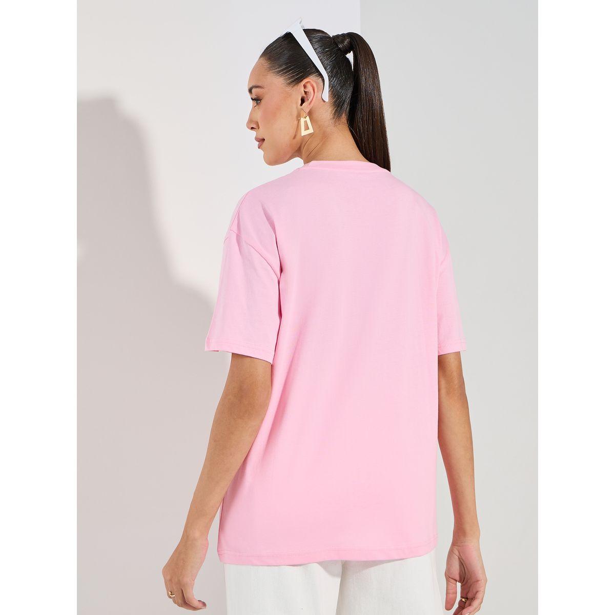 Styli Oversized Plain Dropped Shoulder T-Shirt-women-clothing-tshirts-image-6