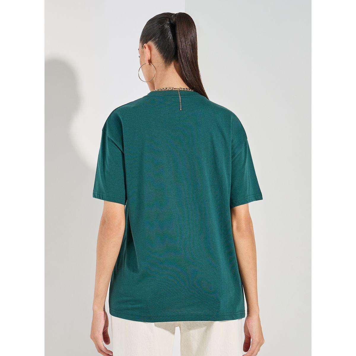 Styli Oversized Plain Dropped Shoulder T-Shirt-women-clothing-tshirts-image-4