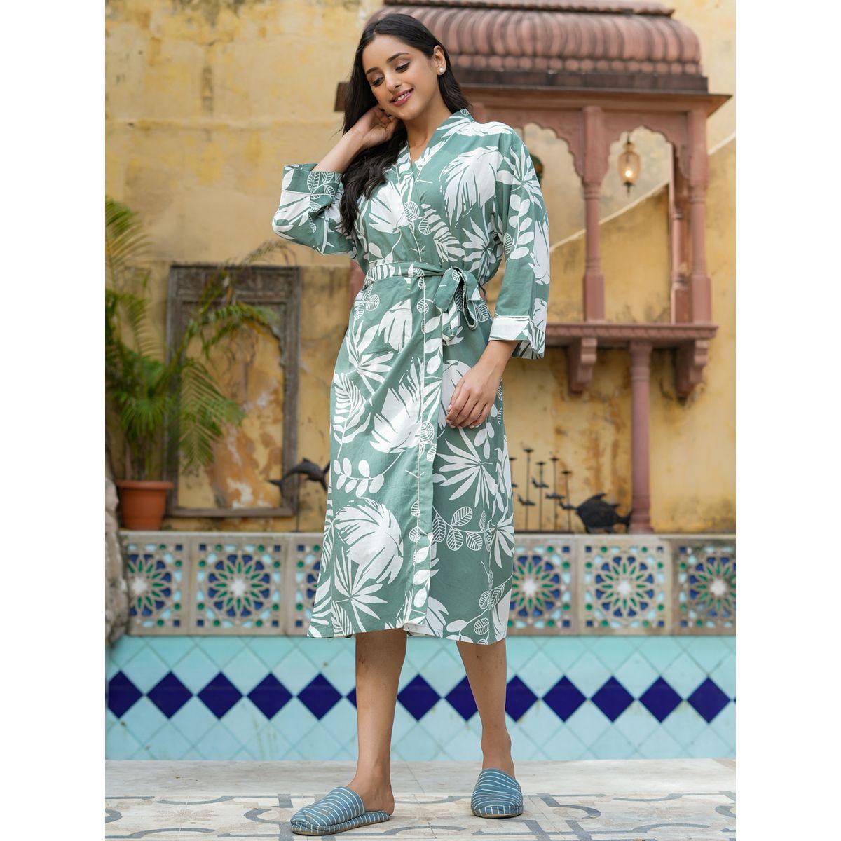 Sanskrutihomes X Styli  Floral Print Robe-women-clothing-nightwear-robes-image-5