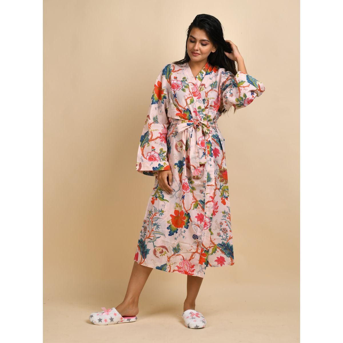 Sanskrutihomes X Styli  Floral Print Robe-women-clothing-nightwear-robes-image-1
