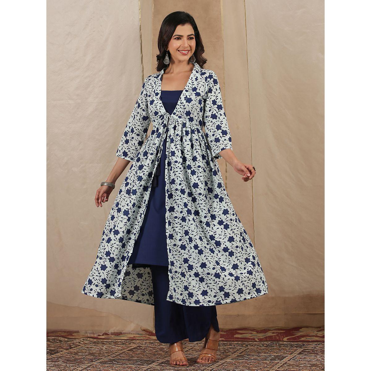 مجموعة من 3 دوباتا وبنطال مع كورتا سانسكريتي هومز × ستايلي-women-clothing-ethnicwear-bottoms-pants-image-6