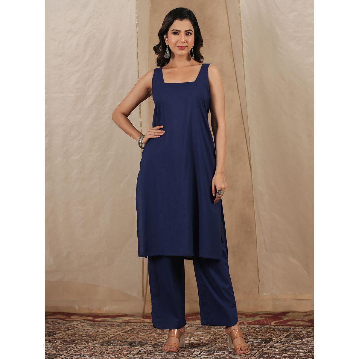 مجموعة من 3 دوباتا وبنطال مع كورتا سانسكريتي هومز × ستايلي-women-clothing-ethnicwear-bottoms-pants-image-9