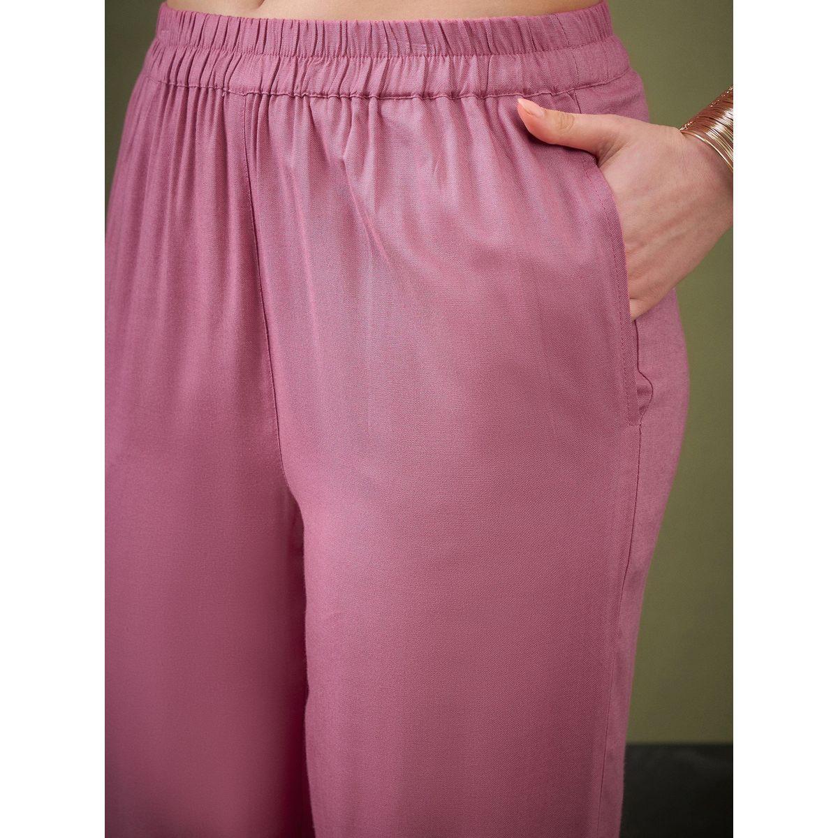 طقم منسق من بنطال مع بلوزة باكمام طويلة ساسافراس × ستايلي-women-clothing-coordsets-image-5