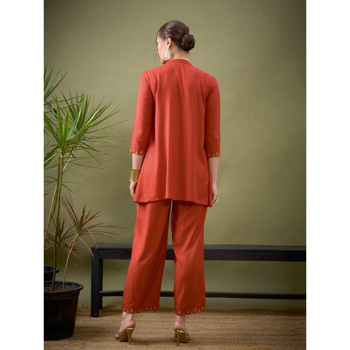 Sassafras X Styli   All Over Embroidered Shirt & Palazzo Set-women-clothing-coordsets-image-6