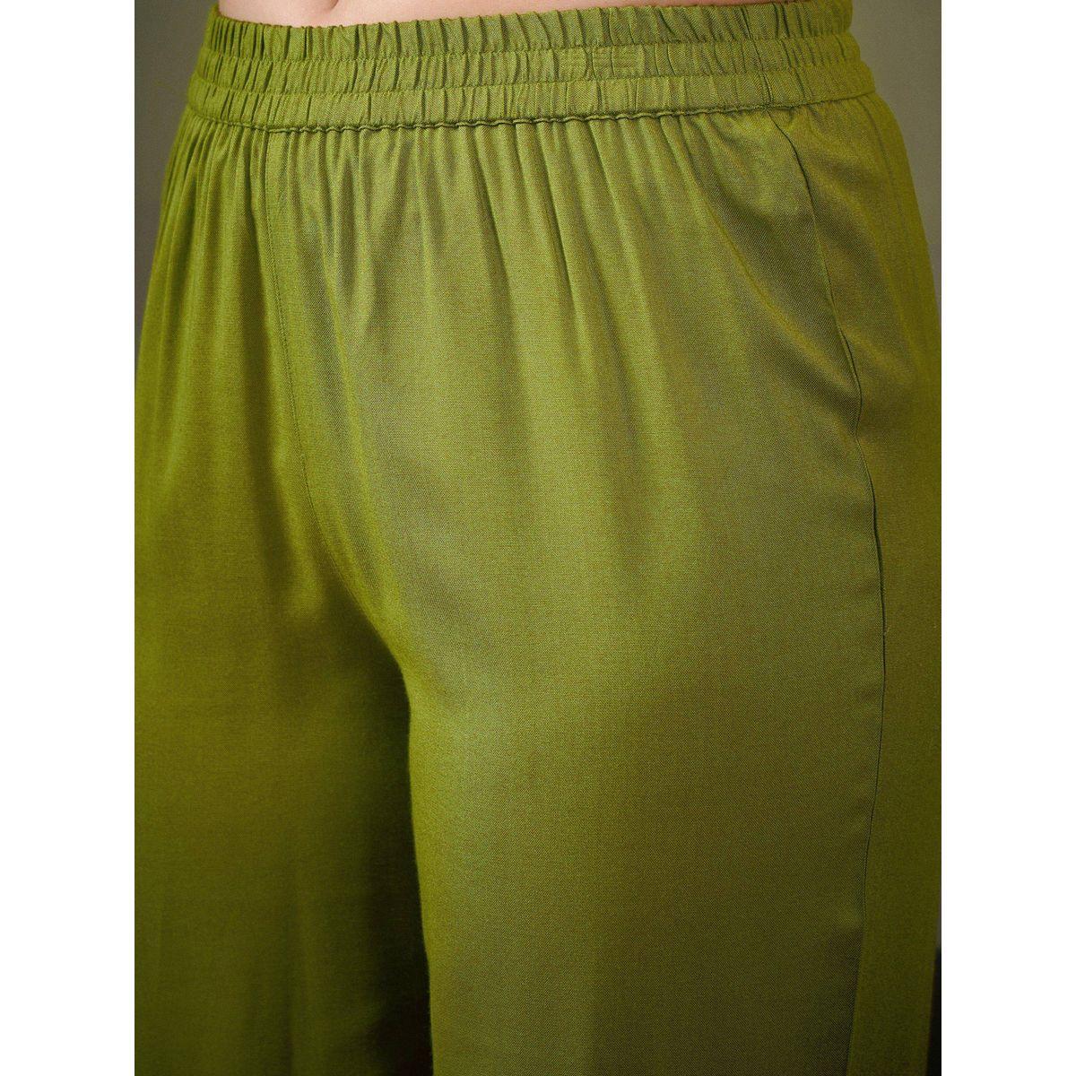 طقم منسق من بنطال مع بلوزة بتفاصيل مُطرّزة ساسافراس × ستايلي-women-clothing-coordsets-image-5
