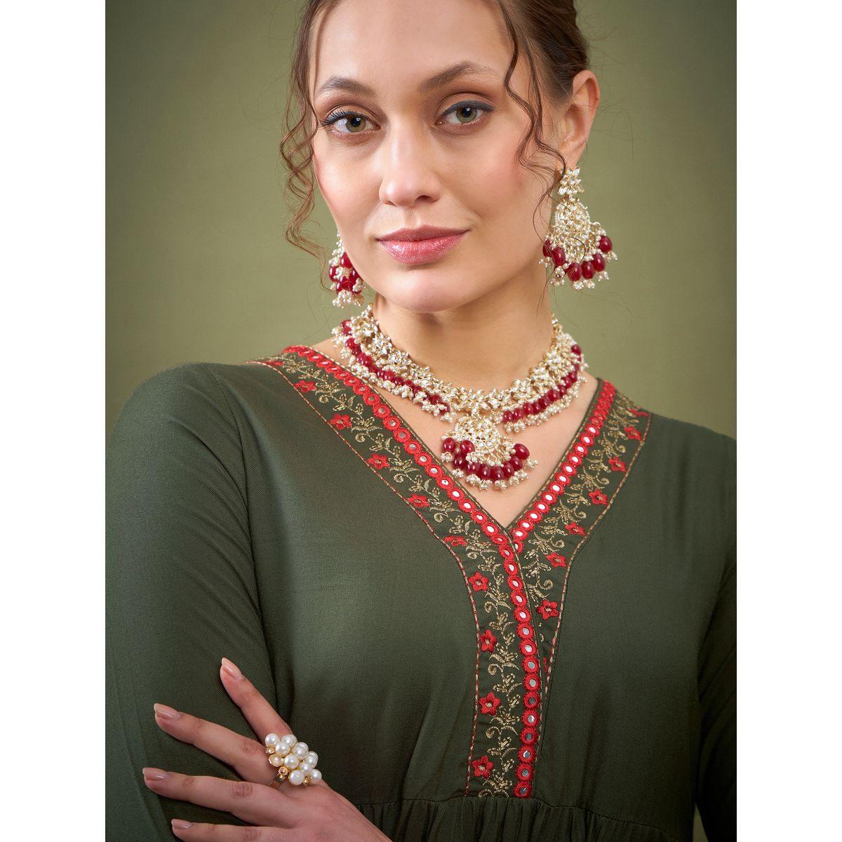 طقم منسق من بنطال مع بلوزة بيبلوم بحافة مُطرّزة ساسافراس × ستايلي-women-clothing-coordsets-image-4