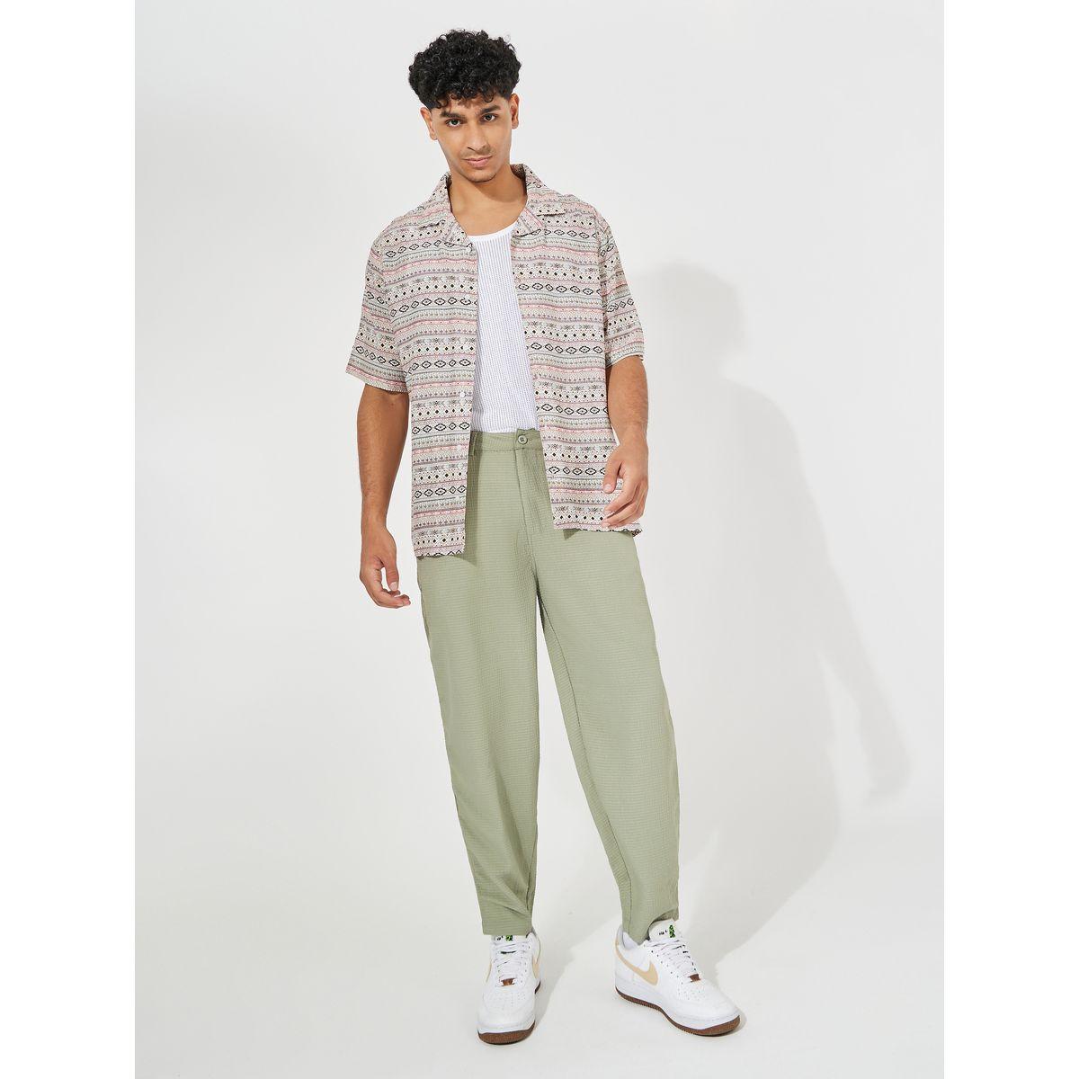 Styli Textured Woven Leisure Tapered Pants-men-clothing-bottoms-trousersandchinos-trousers-image-2