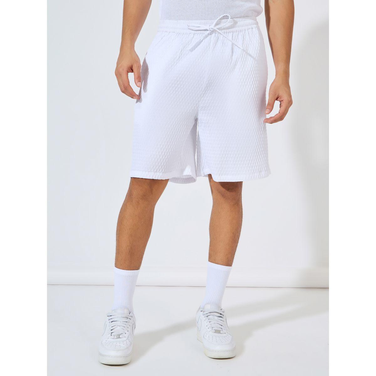 Styli Relaxed Fit Textured Woven Shirt & Shorts Co-Ords-men-clothing-coordsets-image-7