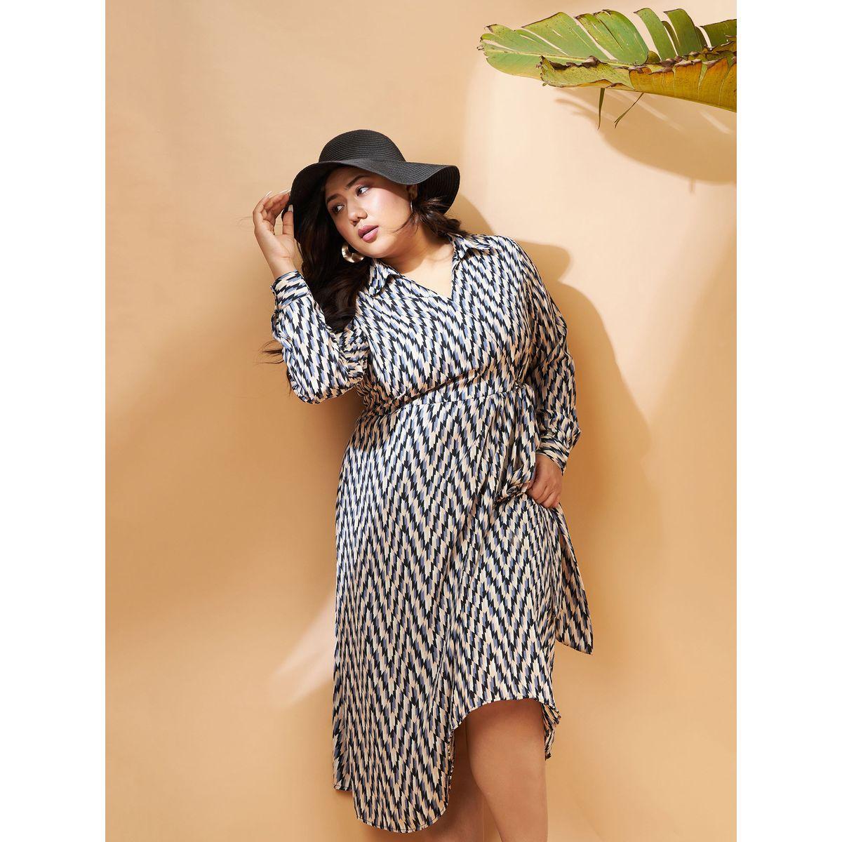 فستان ميدي بمقاس كبير ونمط لف ساسافراس × ستايلي-women-clothing-dresses-image-6