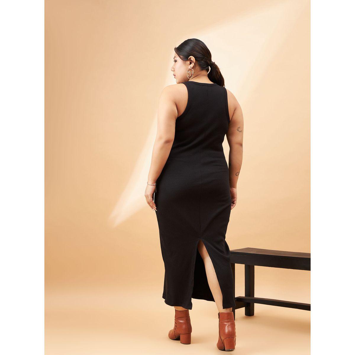 Sassafras X Styli  Plus Ribbed Bodycon Midi Dress with Shrug Set-women-clothing-dresses-image-6