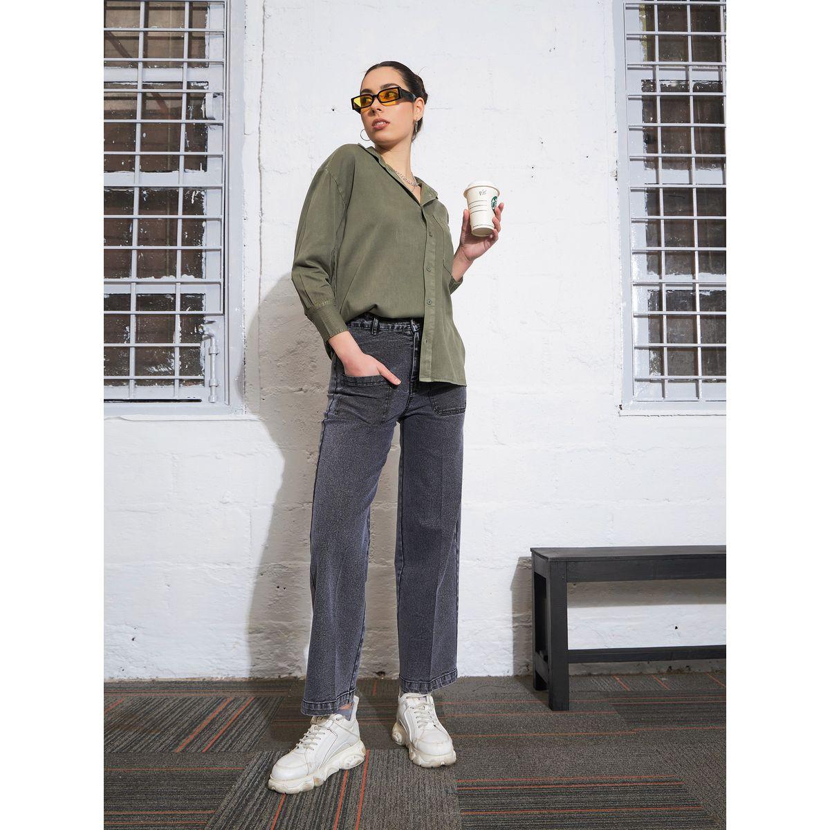 Sassafras X Styli  Washed Patch Pocket Straight Jeans-women-clothing-bottoms-jeans-image-3
