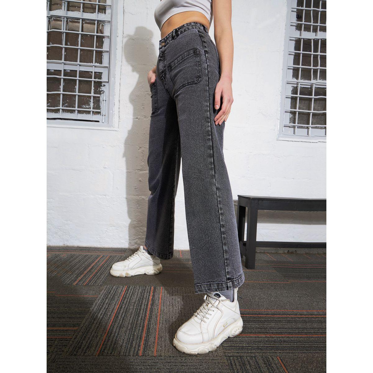 Sassafras X Styli  Washed Patch Pocket Straight Jeans-women-clothing-bottoms-jeans-image-4