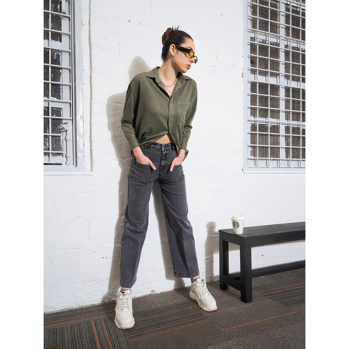 Sassafras X Styli  Washed Patch Pocket Straight Jeans-women-clothing-bottoms-jeans-image-7