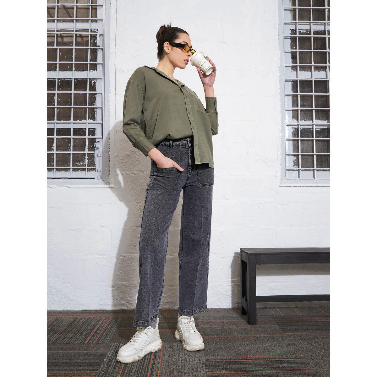 Sassafras X Styli  Washed Patch Pocket Straight Jeans-women-clothing-bottoms-jeans-image-8