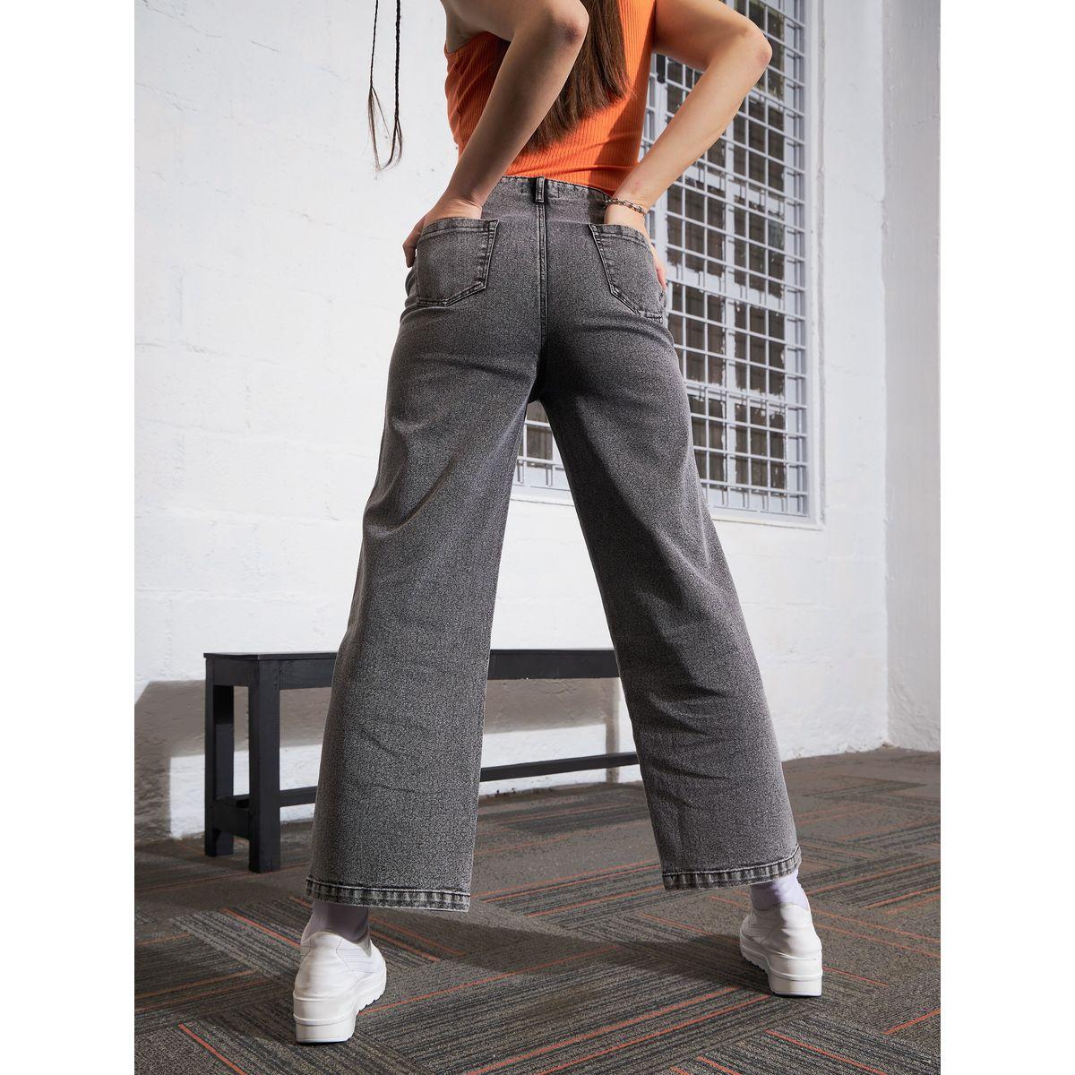 جينز بارجل مستقيمة مع سحَّاب غلق ساسافراس × ستايلي-women-clothing-bottoms-jeans-image-5