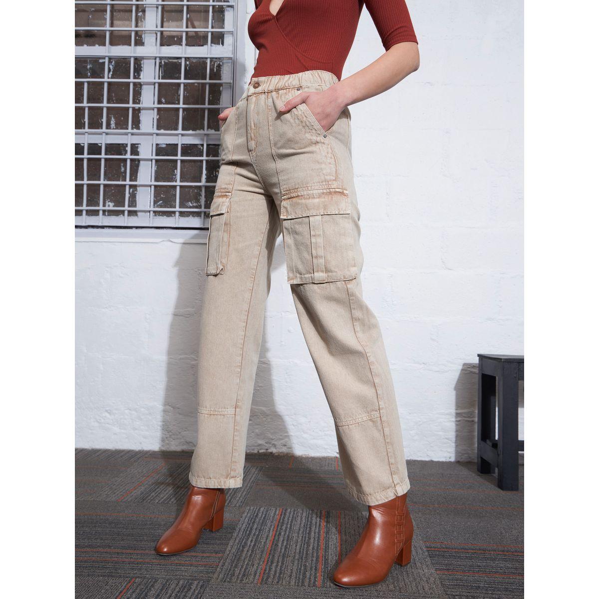 Sassafras X Styli  High Rise Box Pocket Cargo Jeans-women-clothing-bottoms-jeans-image-3