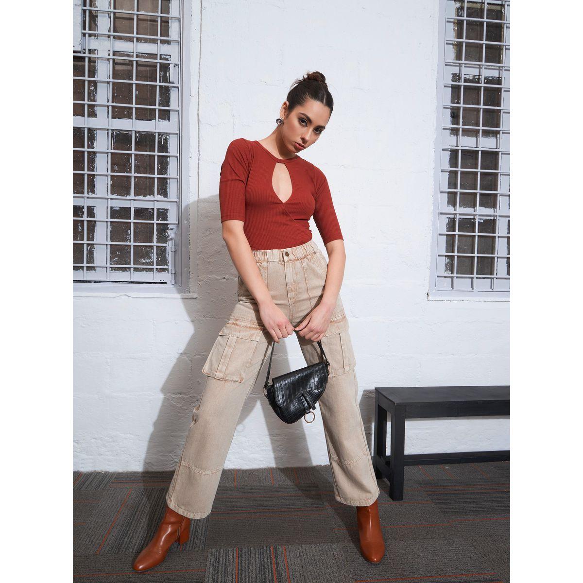 Sassafras X Styli  High Rise Box Pocket Cargo Jeans-women-clothing-bottoms-jeans-image-6