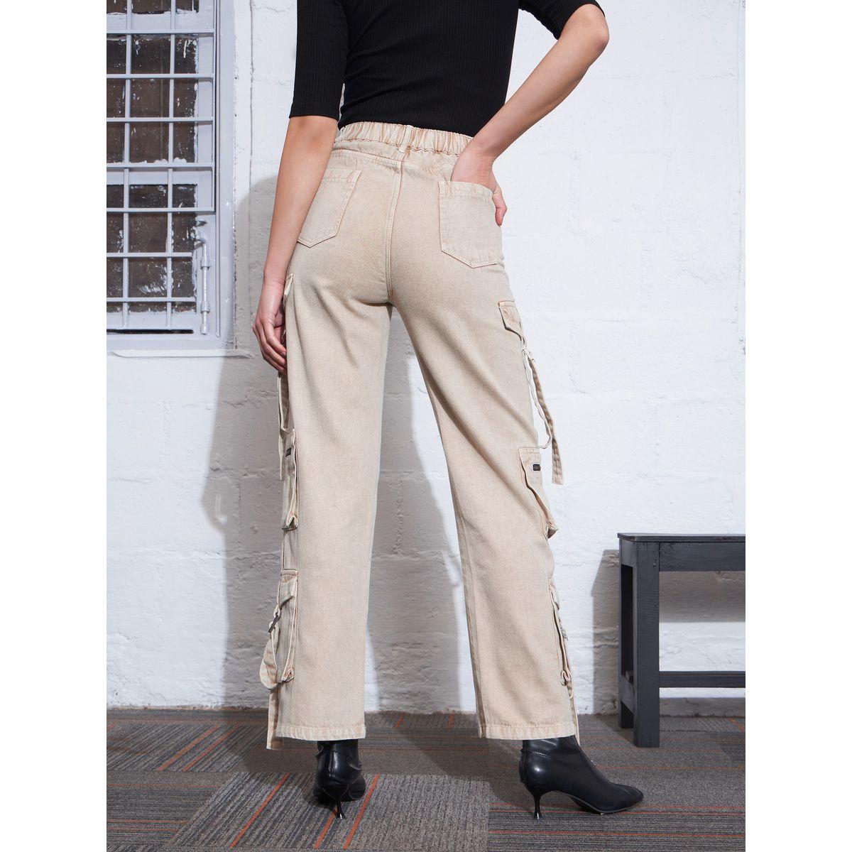 Sassafras X Styli  Zipper Pocket Cargo Straight Jeans-women-clothing-bottoms-jeans-image-5